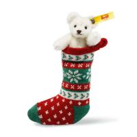 Steiff - Mini Teddy bear in Sock White 026768